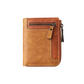 Men’s Stylish Zipper Leather Card Wallet
