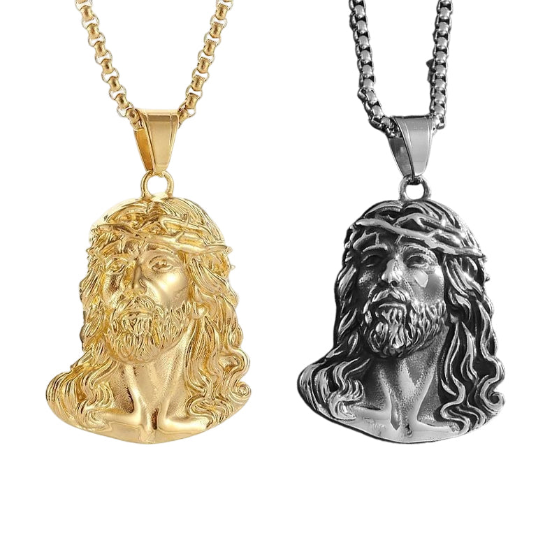 ✝️Best Gift✨Jesus Head Pendant Necklace