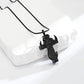 🦌🖤Antler Cross Urn Pendant Necklace