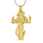 🦌🖤Antler Cross Urn Pendant Necklace