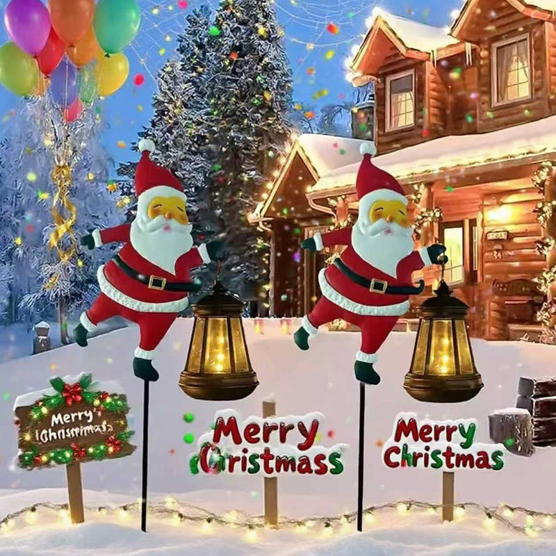 🎅💥Solar-Powered Santa Claus Garden Stake Light
