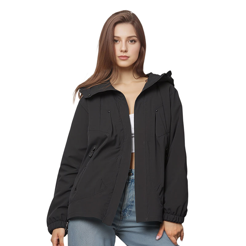 Fashionable Waterproof Windproof Hooded Outdoor Jacket