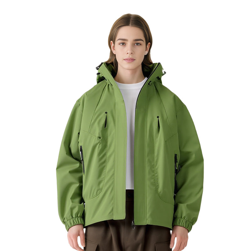 Fashionable Waterproof Windproof Hooded Outdoor Jacket