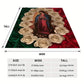 🌷Virgin Mary & Roses Flannel Throw Blanket