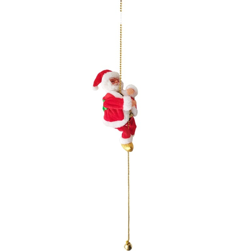 🎁Christmas Sale 50% OFF🎅Electric Fireplace Climbing Santa Claus Musical Toys🎄