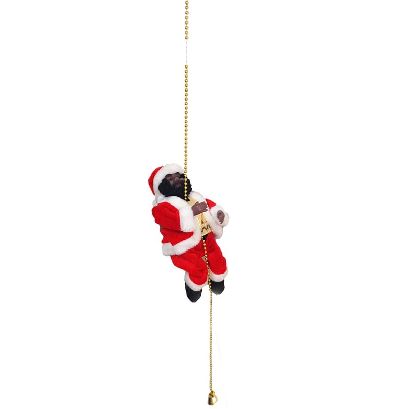 🎁Christmas Sale 50% OFF🎅Electric Fireplace Climbing Santa Claus Musical Toys🎄