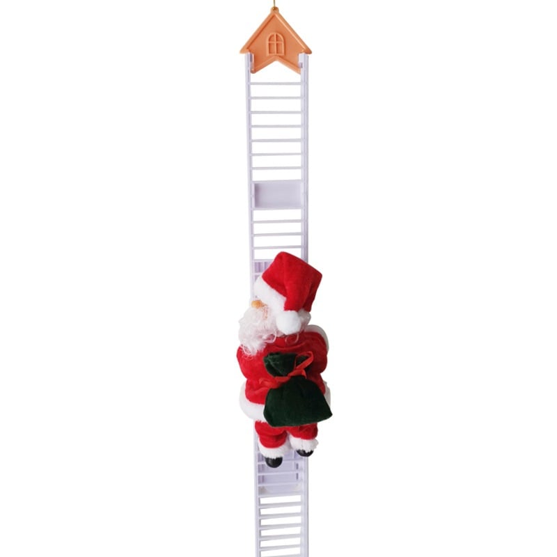 🎁Christmas Sale 50% OFF🎅Electric Fireplace Climbing Santa Claus Musical Toys🎄