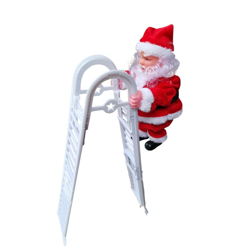 🎁Christmas Sale 50% OFF🎅Electric Fireplace Climbing Santa Claus Musical Toys🎄