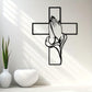 ✝️Spiritual Home Decor Cross with Praying Hands