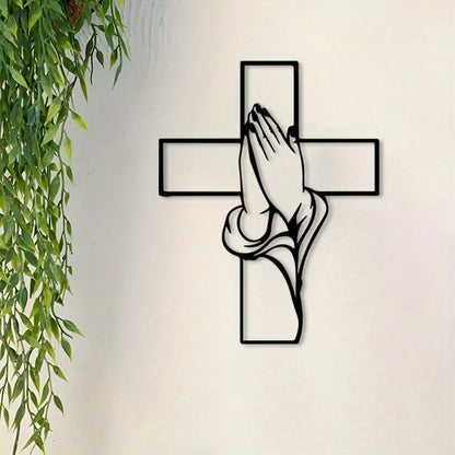 ✝️Spiritual Home Decor Cross with Praying Hands