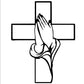 ✝️Spiritual Home Decor Cross with Praying Hands