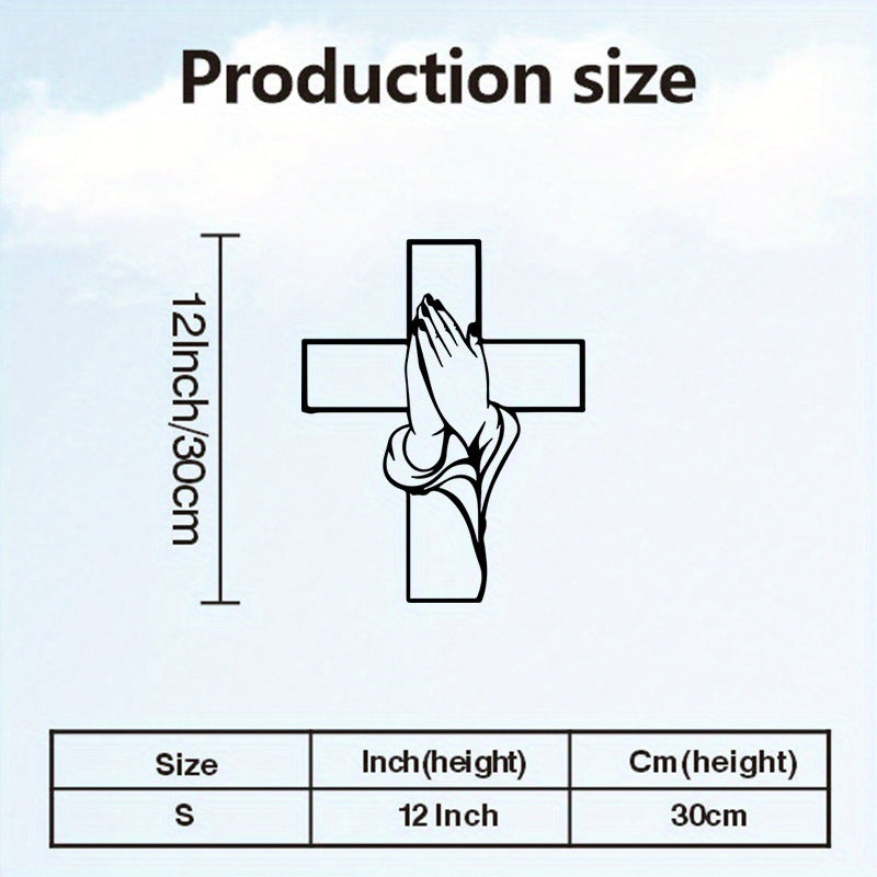 ✝️Spiritual Home Decor Cross with Praying Hands