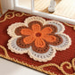 3D Floral Yarn Style Absorbent Non-Slip Floor Mat