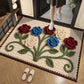 3D Floral Yarn Style Absorbent Non-Slip Floor Mat
