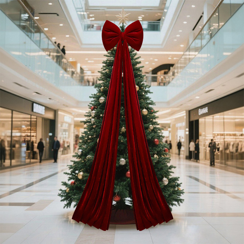 📢📢Xmas Pre-Sale 50% OFF🎀🎄Christmas Bow Ornament with Long Ribbons