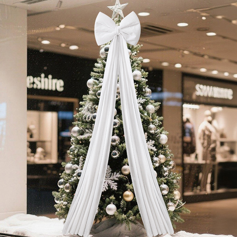 📢📢Xmas Pre-Sale 50% OFF🎀🎄Christmas Bow Ornament with Long Ribbons