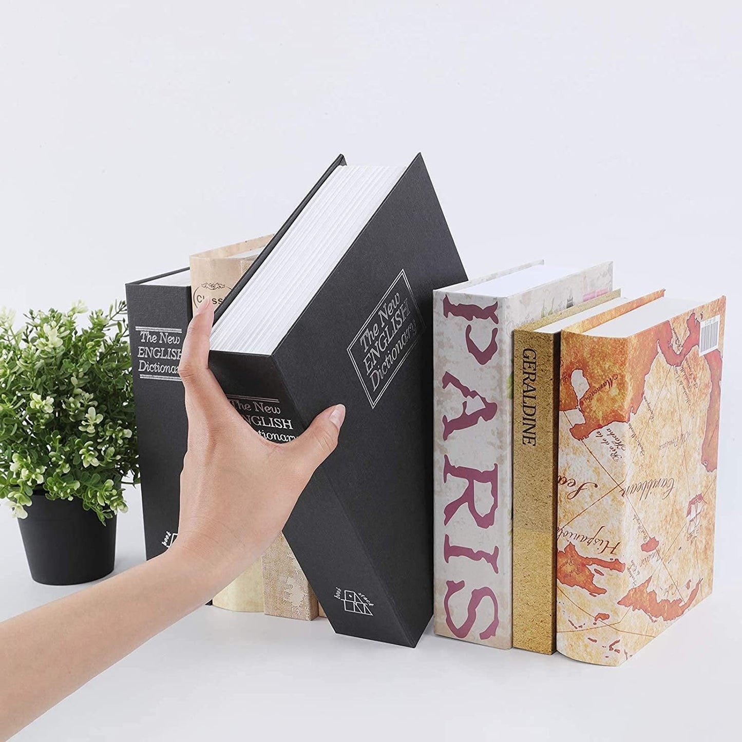 ⏳ 50% OFF! 🔒 SECRET BOOK SAFE - Realistic Hardcover with Combination Lock, Perfect for Valuables and Cash Disguised as Classic Literature 📚💰