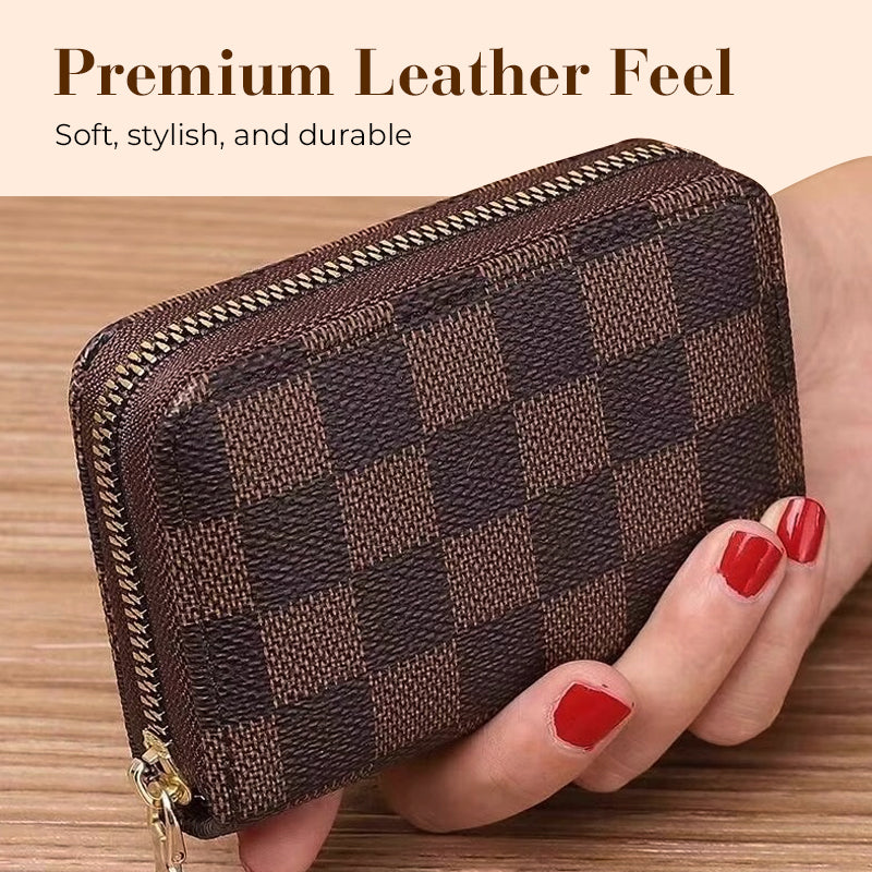 RFID Blocking Credit Card Zipper Wallet