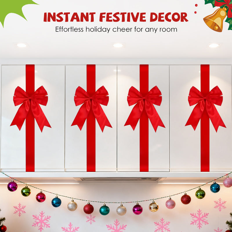 🎅Christmas Special: 50% OFF🎁Large Christmas Cabinet Door Ribbon Bow