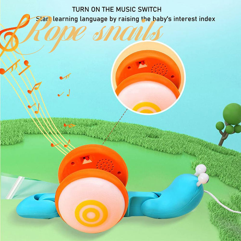 🎄Christmas Hot Sale 50% OFF💝Pull Along Walking Snail Toy 👼
