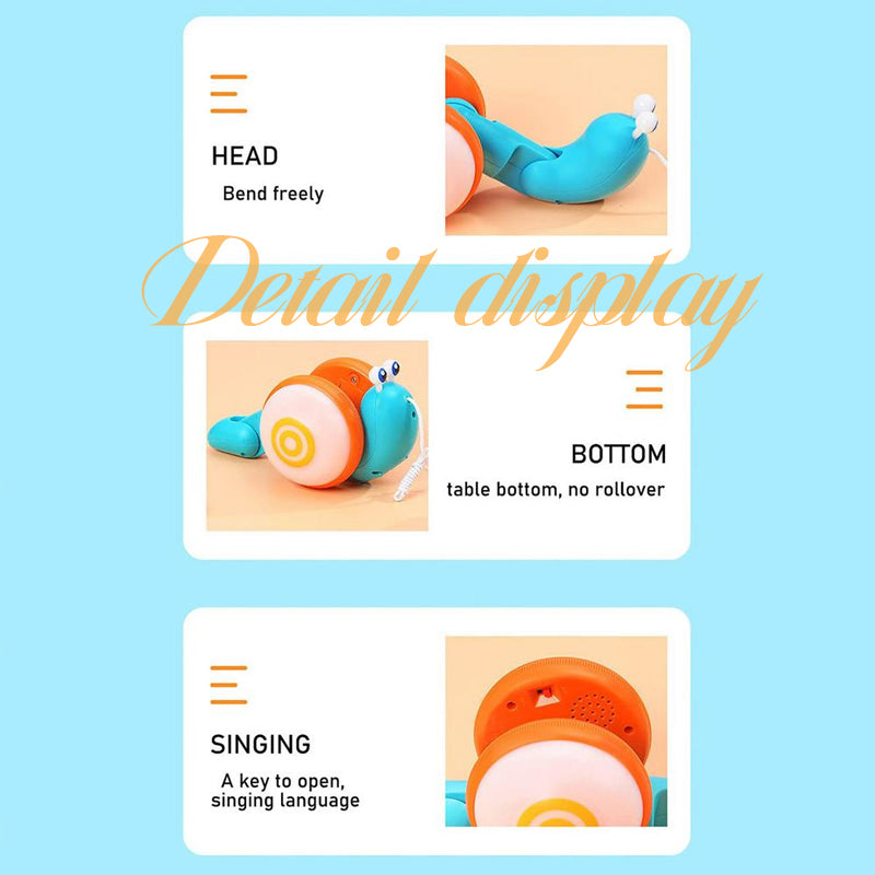 🎄Christmas Hot Sale 50% OFF💝Pull Along Walking Snail Toy 👼