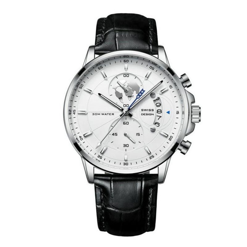 💥Christmas Eve Sale: 50% OFF🌍Men's Nautical-Style Watch Featuring An Earth Motif