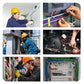 Multi-Functional Folding Electrician's Pliers With Electric Measuring Function