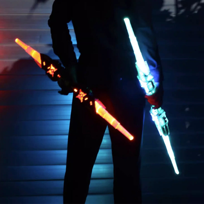 2-in-1 Retractable Lightsaber with FX Sound