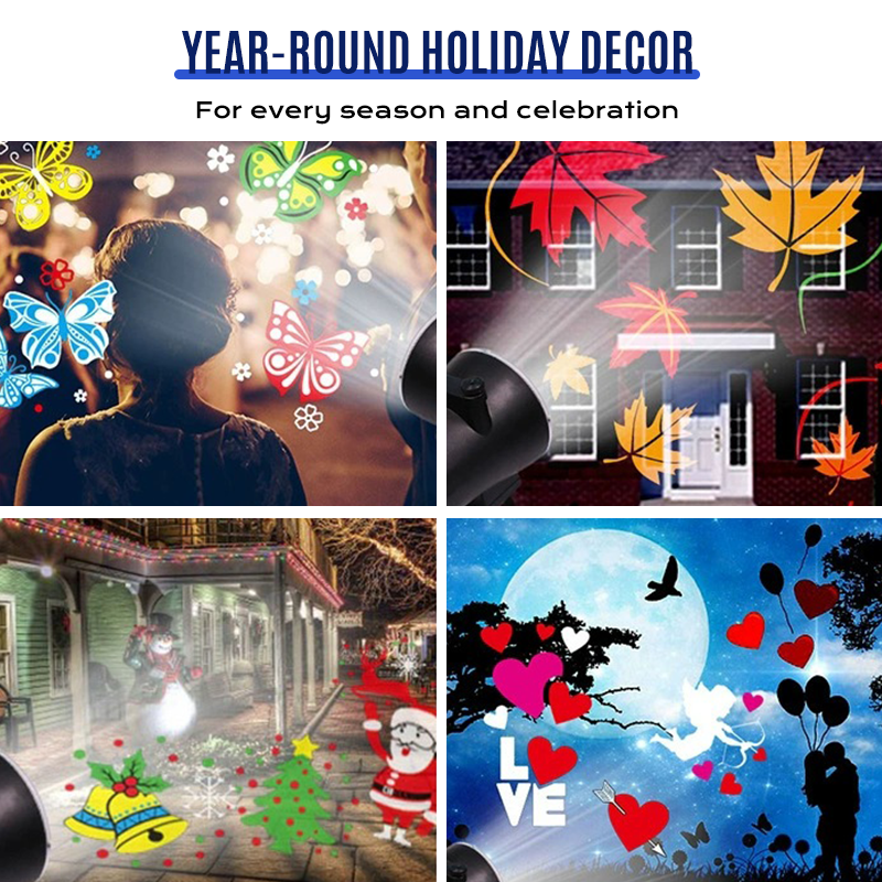 🎄🎁Christmas Sale: 50% OFF💥💥Outdoor Waterproof Christmas & Halloween Projector