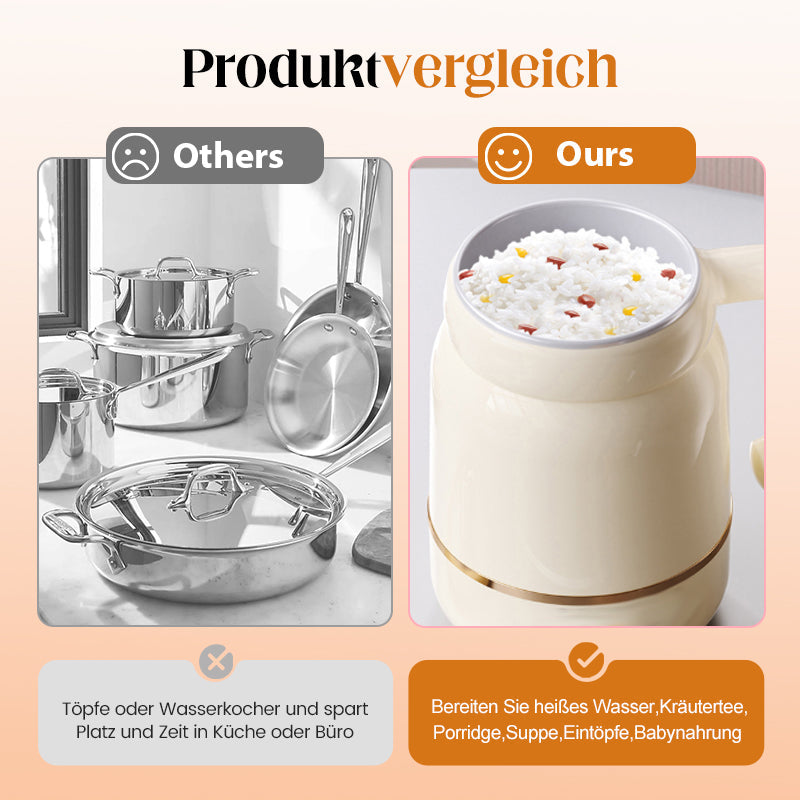 ☕Multifunctional portable electric cooking mug