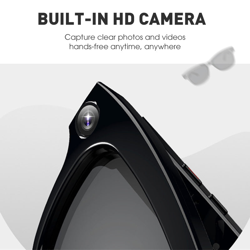 💎 50% OFF! 💎 Smart AI Camera Glasses with 8MP Photochromic Lenses ,Button Touch Adjustment for Travel Outdoor Adventures Hands-Free Photography 160+Languages Real-Time Translation Bluetooth Wireless Wearable Video Recording UV Protection
