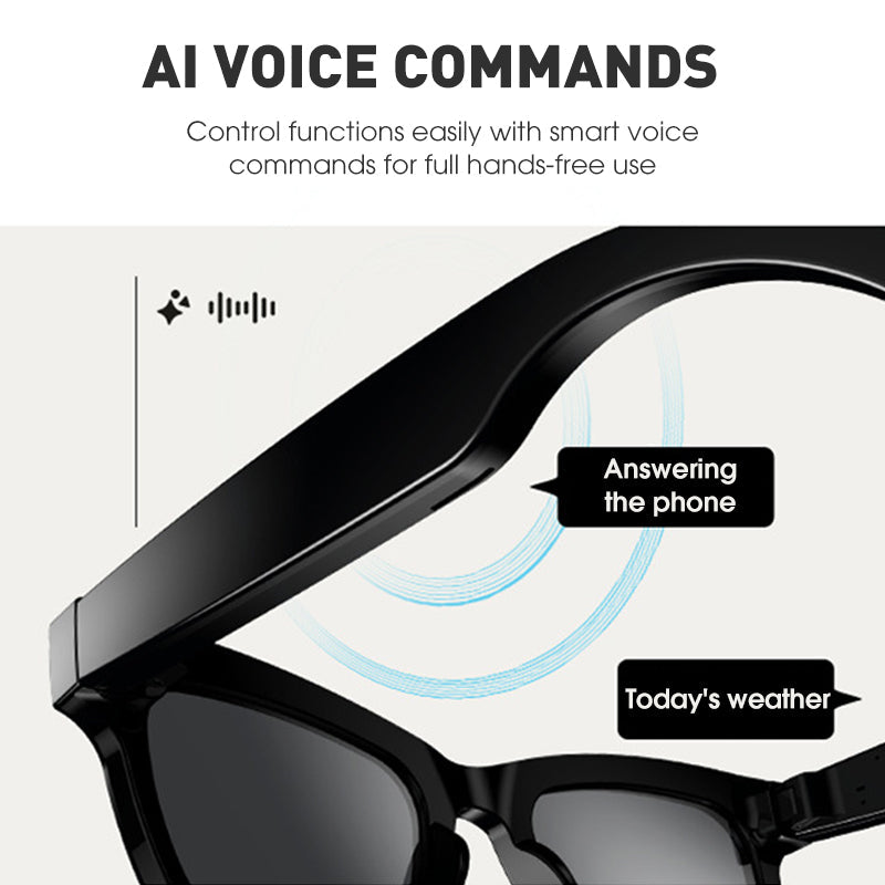 💎 50% OFF! 💎 Smart AI Camera Glasses with 8MP Photochromic Lenses ,Button Touch Adjustment for Travel Outdoor Adventures Hands-Free Photography 160+Languages Real-Time Translation Bluetooth Wireless Wearable Video Recording UV Protection