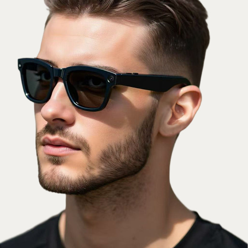 💎 50% OFF! 💎 Smart AI Camera Glasses with 8MP Photochromic Lenses ,Button Touch Adjustment for Travel Outdoor Adventures Hands-Free Photography 160+Languages Real-Time Translation Bluetooth Wireless Wearable Video Recording UV Protection