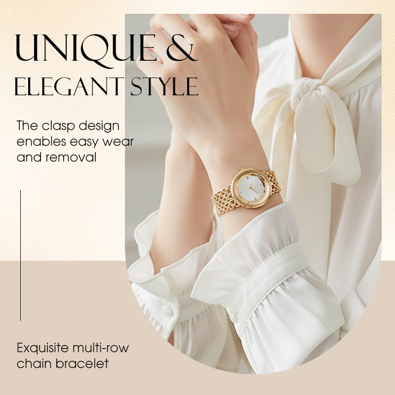 ⏰Black Friday Sale 50% OFF💥💥Luxury Round Bracelet Watch Fashionable Women's Wristwatch