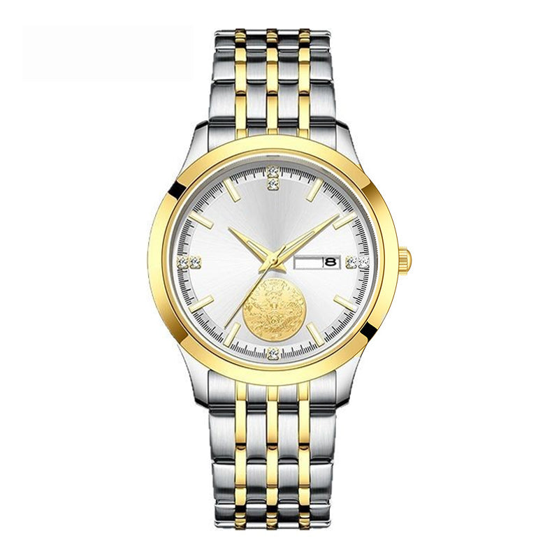 Calonic Kien Men's Luxury Swiss Automatic Gold Watch