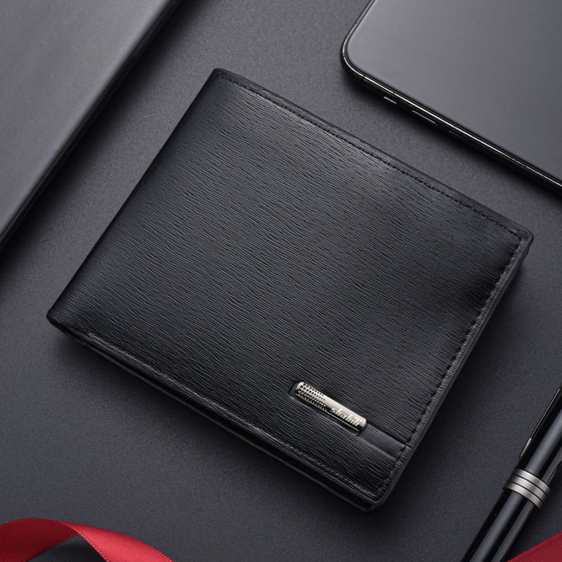Men's Slim Bi-Fold Wallet with ID Window