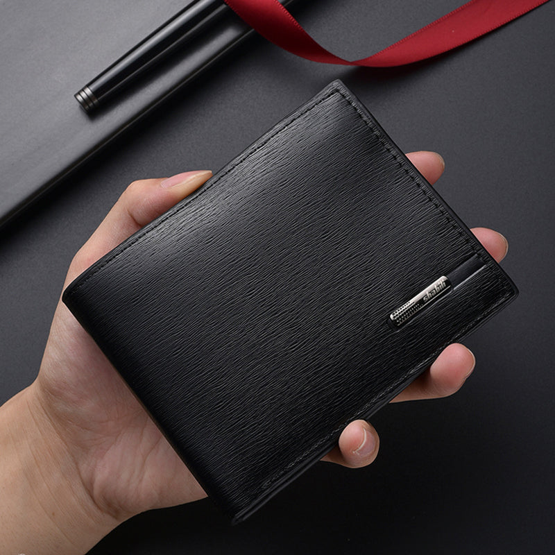 Men's Slim Bi-Fold Wallet with ID Window