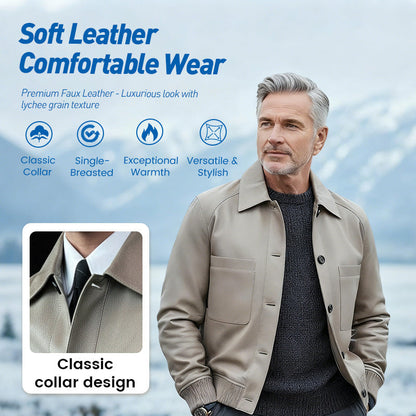 ⏰2025 High-End Bespoke💥💥Men's Classic Faux Leather Jacket