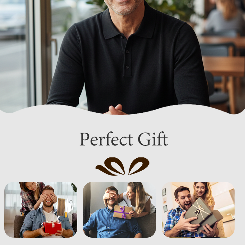 Men's Long Sleeve Knitted Shirt