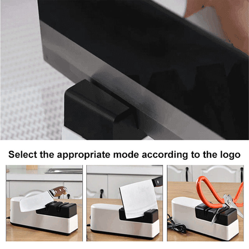 🔪Professional Electric Knife Sharpener – Fast & Precise Sharpening, Multi-Angle Guide for Kitchen & Outdoor Knives ✨📦