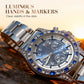 TINAIBIN Twelve Zodiac Signs & Starry Sky Diamond Automatic Skeleton Men's Watch