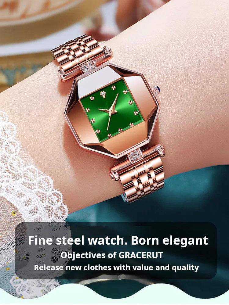 Women's Elegant Dial Waterproof & Scratch-Resistant Quartz Watch