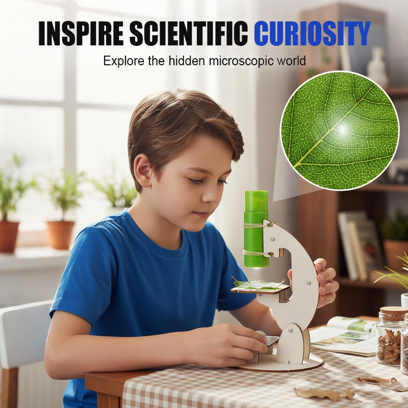 🎄🎁Meet Christmas Sale: 50% OFF💥Creative Wooden STEM Project Microscope