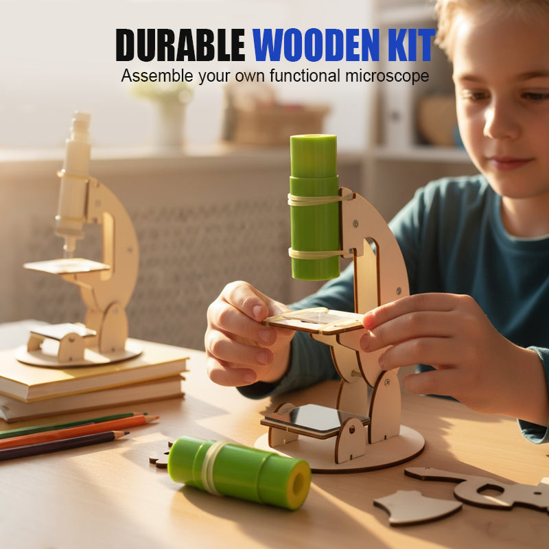 🎄🎁Meet Christmas Sale: 50% OFF💥Creative Wooden STEM Project Microscope