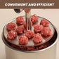 🍝 Perfectly Even Meatballs in Seconds – Stainless Steel 6/12-Portion Mould