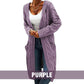 Gift Choice -Women's Long Knit Cardigan Coat