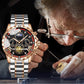 Men's Luminous Waterproof Flywheel Quartz Watch