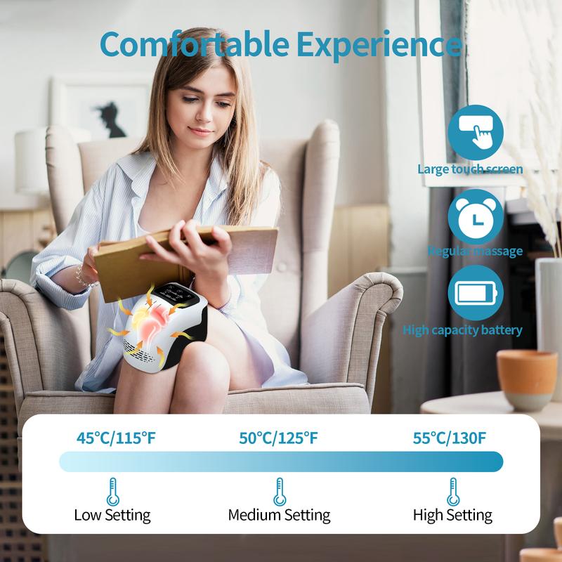 ⏳ Last Day Sale 50% OFF 💥Comfort Electric Knee Massager Rechargeable Knee Massage Machine