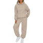 Casual Hooded Long-Sleeve Tops ＆ Pants 2-Piece Set