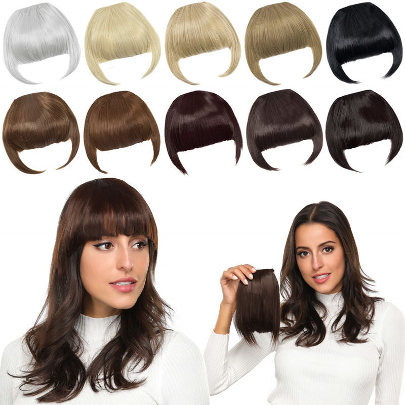 🏆Hot Sale 50%OFF⚡95K+ SOLD! Almost Gone💥Seamless 3D Clip-In Bangs Hair Extensions